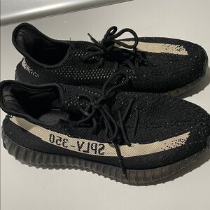 adidas Black and Cream Athletic Shoes